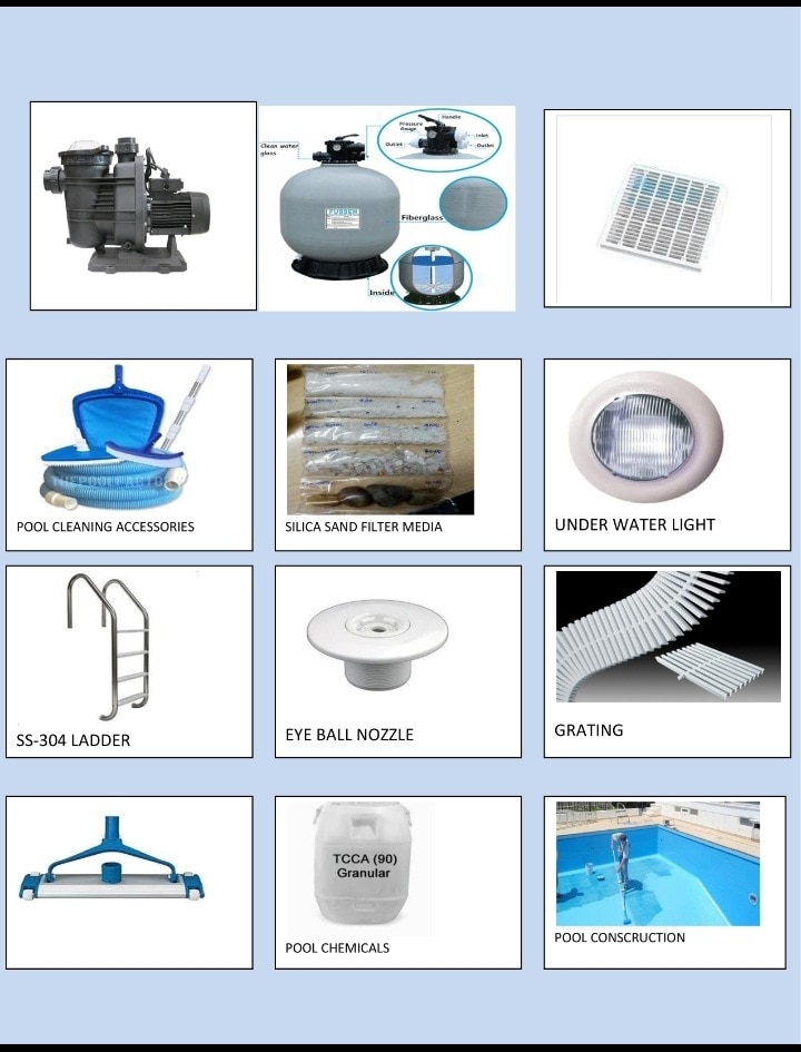 best swimming pool accessories manufacturers in India